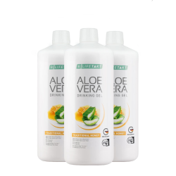 LR Lifetakt Aloe Vera Gel Bebível de Mel Set 3 Unidades