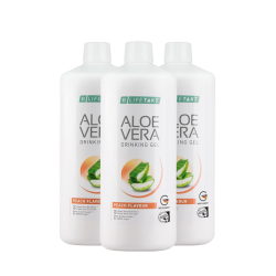 LR Lifetakt Aloe Vera Gel Bebível de Pêssego 3 Unidades 