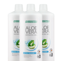 LR Lifetakt Aloe Vera Gel Bebível Active  Freedom 3 Unidades
