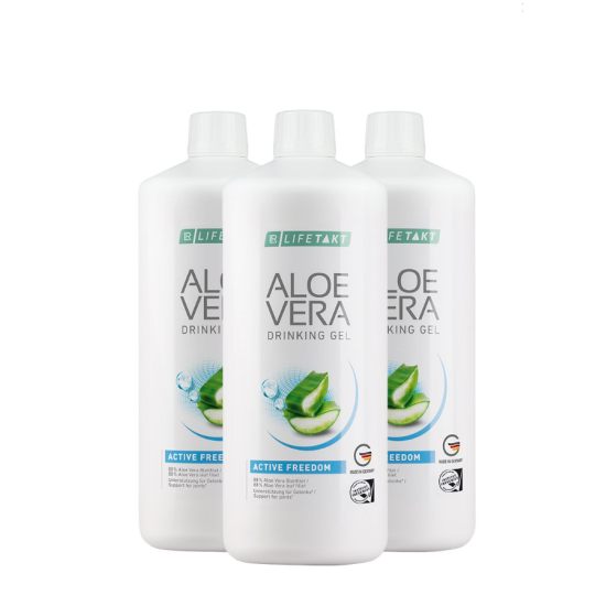 LR Lifetakt Aloe Vera Gel Bebível Active  Freedom 3 Unidades